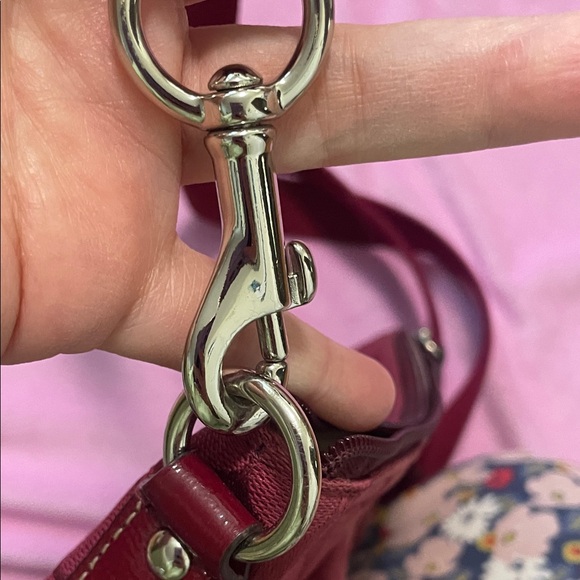 Coach Burgundy Crossbody Bag - Picture 10 of 14